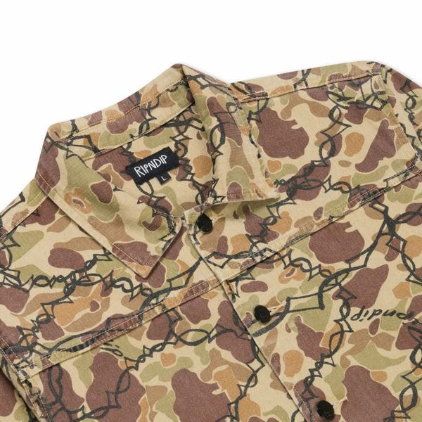 Куртка Ripndip WIRED BUTTON UP JACKET RNDSPR25102 167896 фото