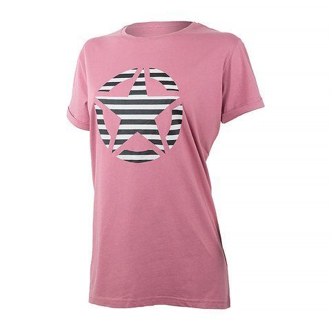 Футболка JEEP T-SHIRT OVERSIZE STAR Striped Print Turn O102613-P490 84486 фото